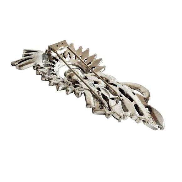 1940s Eisenberg Original Rhinestone Fur Clip Pin - Picture 6 of 10